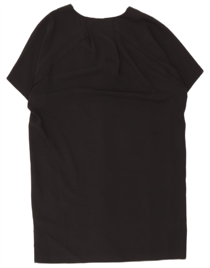 Whistles Robe droite surdimensionnée pour femme UK 12 Polyester noir moyen