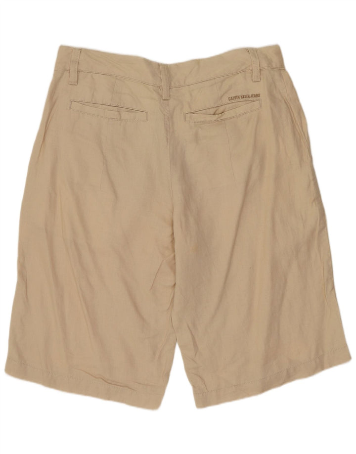 CALVIN KLEIN Short Chino Homme W31 Lin Beige Moyen