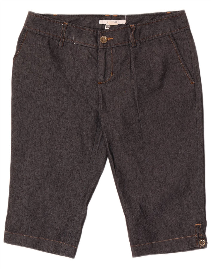 Zara Bermuda Chino Femme EU 40 Medium W30 Coton Noir