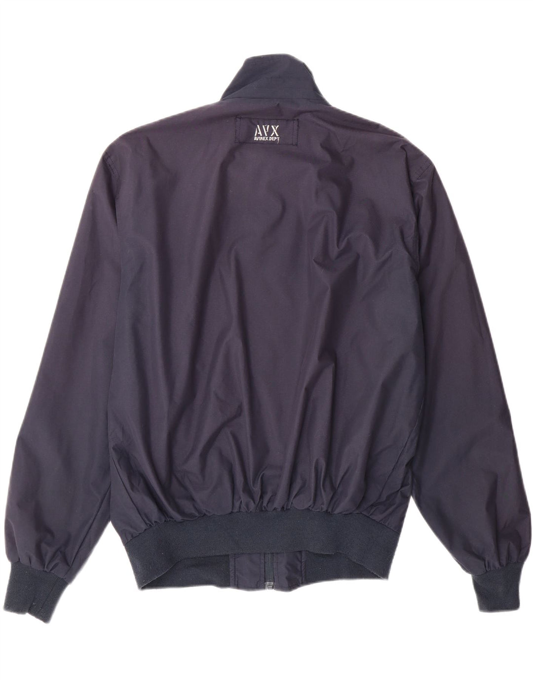 AVIREX Mens Bomber Jacket UK 40 Large Navy Blue Polyester Vintage Avirex and Second-Hand Avirex from Messina Hembry 