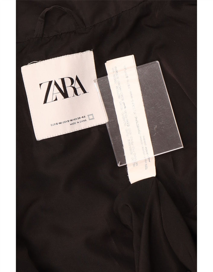 ZARA Veste matelassée coupe ample pour homme UK 36 Small Noir Polyester