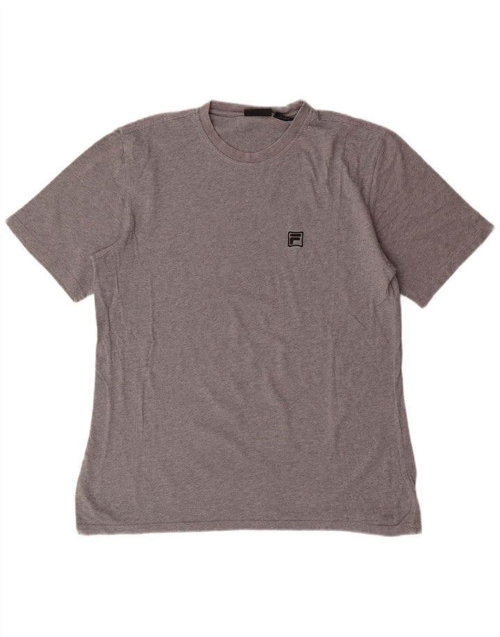 Fila T-Shirt Homme Gris Moyen Coton