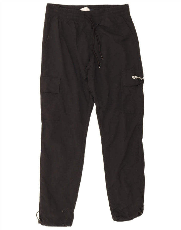 Champion Pantalon de survêtement cargo pour homme Large Noir Polyester