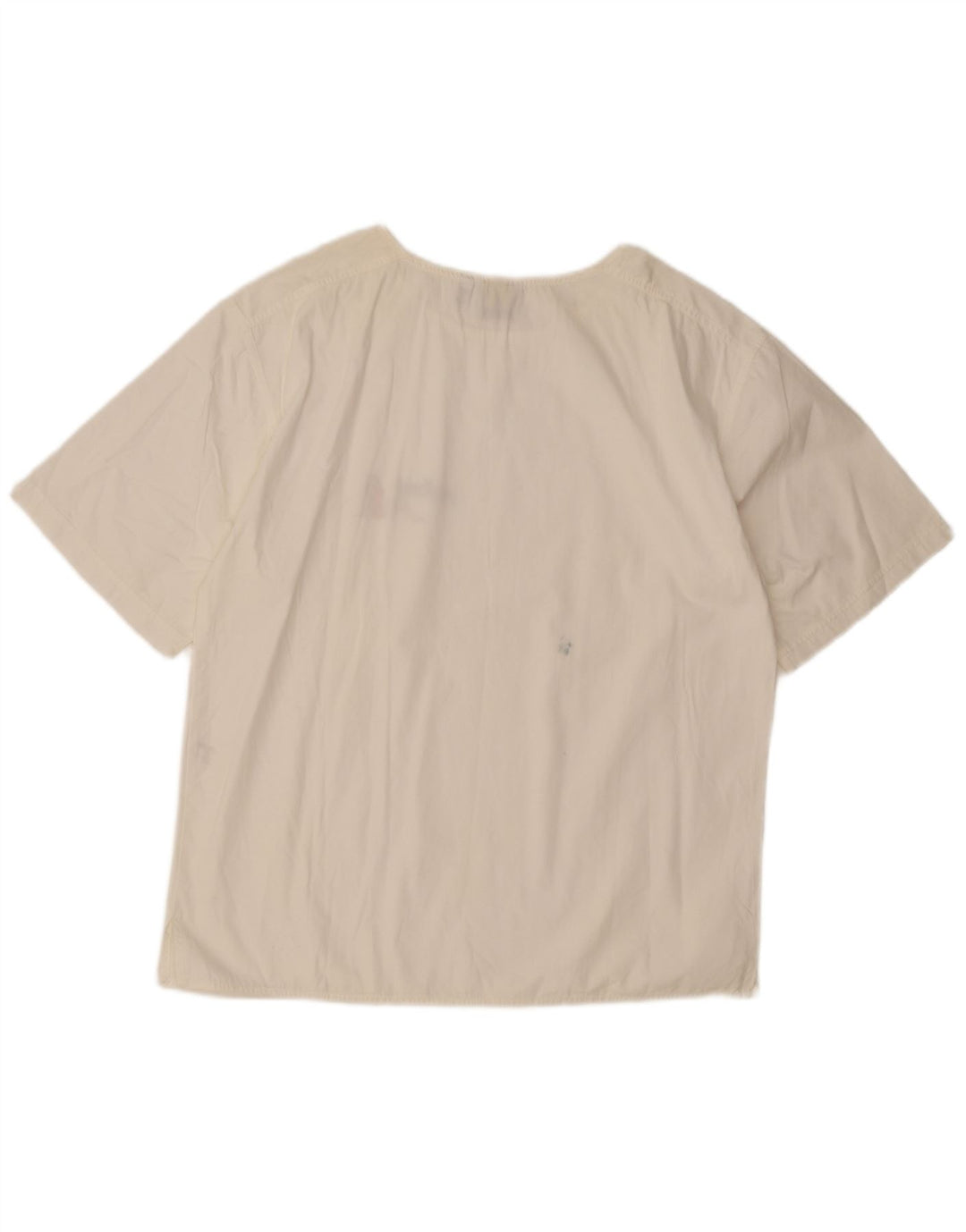 Enrico Coveri Chemisier surdimensionné pour femme UK 10 Petit coton blanc