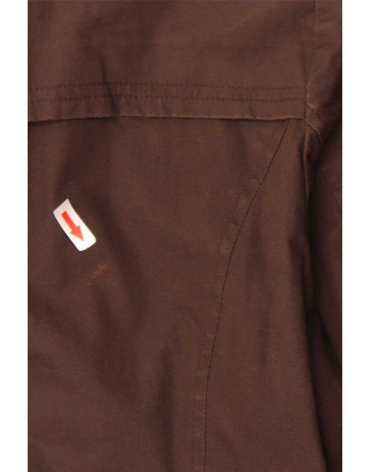 Zara Veste utilitaire pour femme UK 14 Grand coton marron