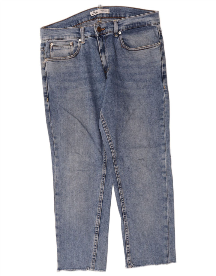 Zara Jean court pour homme Large W32 L24 Bleu