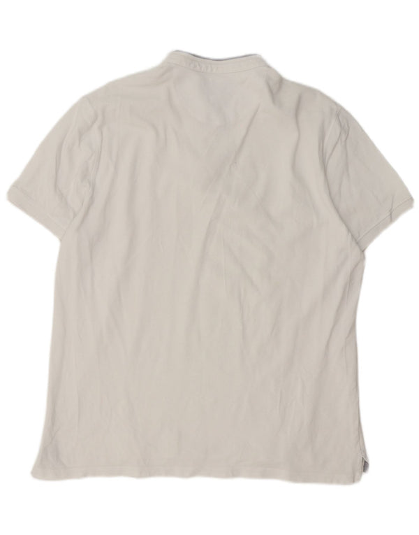 Massimo Dutti Polo Homme 2XL Blanc Coton