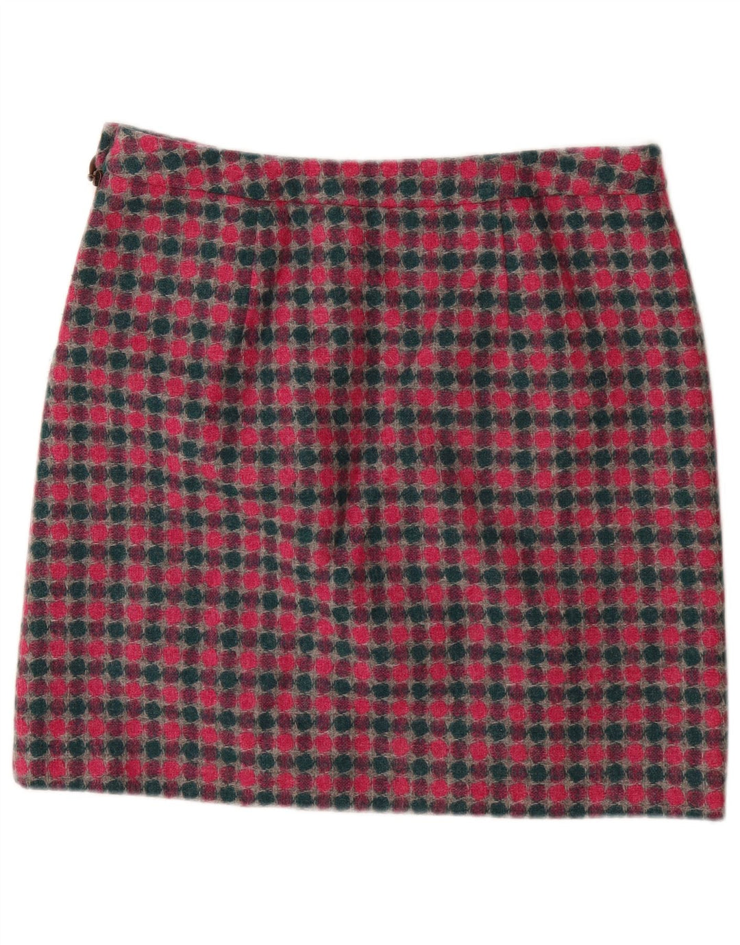 LAURA ASHLEY Mini jupe femme UK 16 Large W36 laine tachetée multicolore