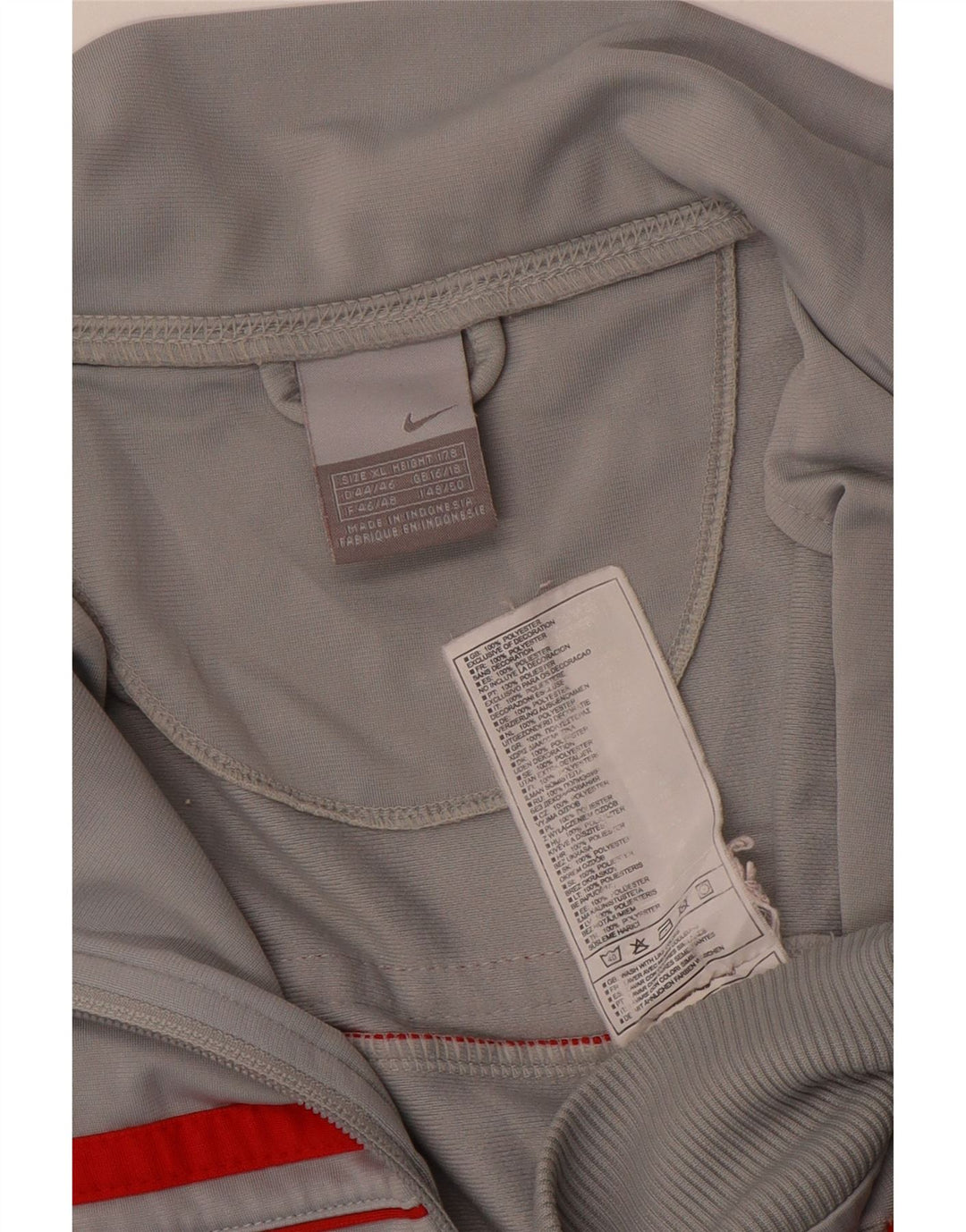Veste de survêtement Nike Femme UK 16/18 XL Gris Colorblock Polyester
