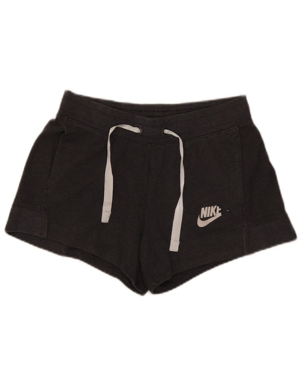 Nike Short de sport pour femme UK 10 Petit Gris Polyester