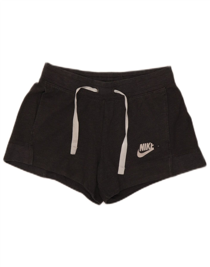 Nike Short de sport pour femme UK 10 Petit Gris Polyester