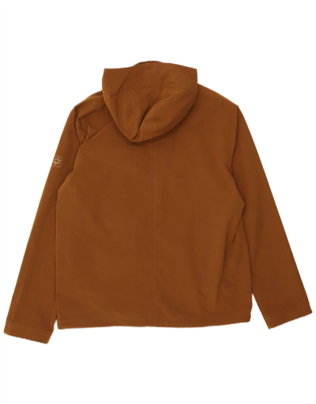 Jack Wolfskin Veste coupe-vent à capuche pour homme UK 36/38 Marron moyen