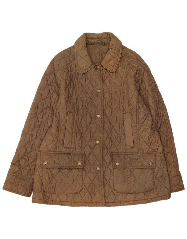 Barbour Veste matelassée pour femme UK 18 XL Marron Polyamide