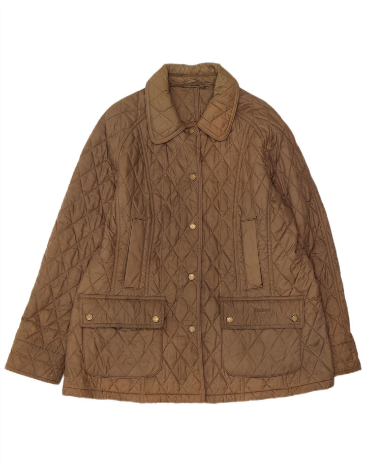 Barbour Veste matelassée pour femme UK 18 XL Marron Polyamide