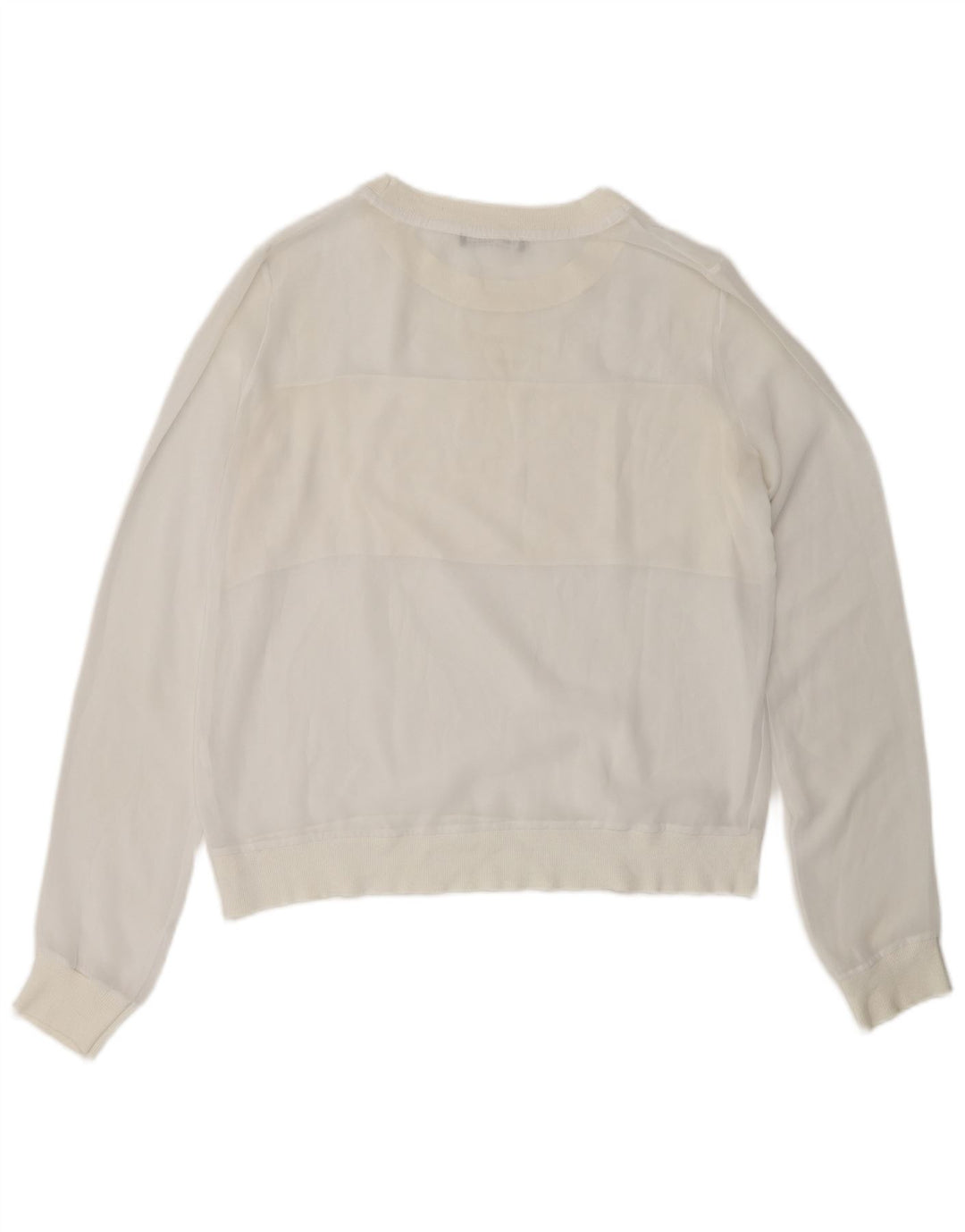 Zara Sweat-shirt pour femme UK 10 Petit Blanc