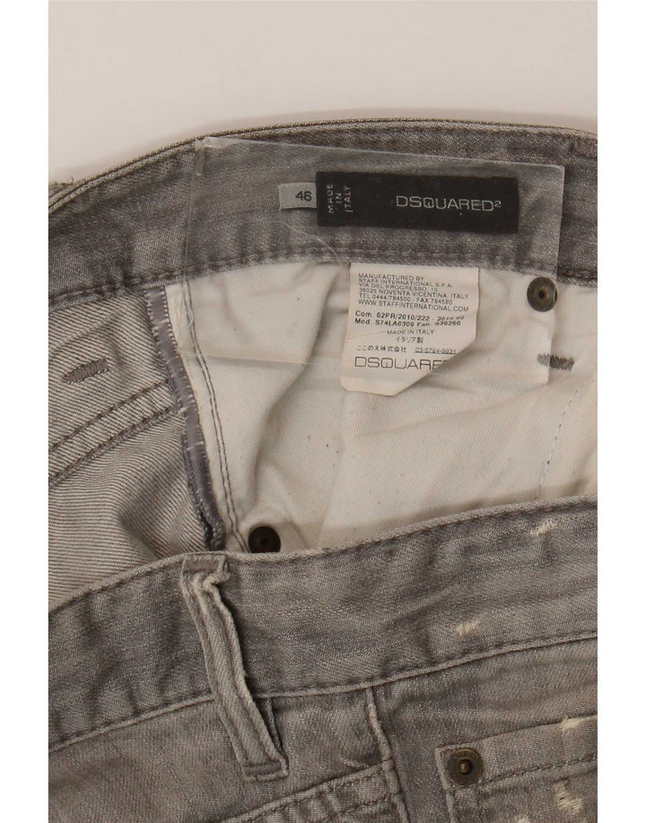 Dsquared2 Jean skinny effet vieilli IT 46 Small W32 L32 Gris tacheté