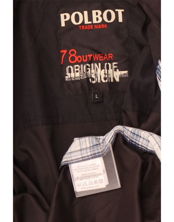 POLBOT Veste utilitaire pour homme UK 40 Large Noir Polyester