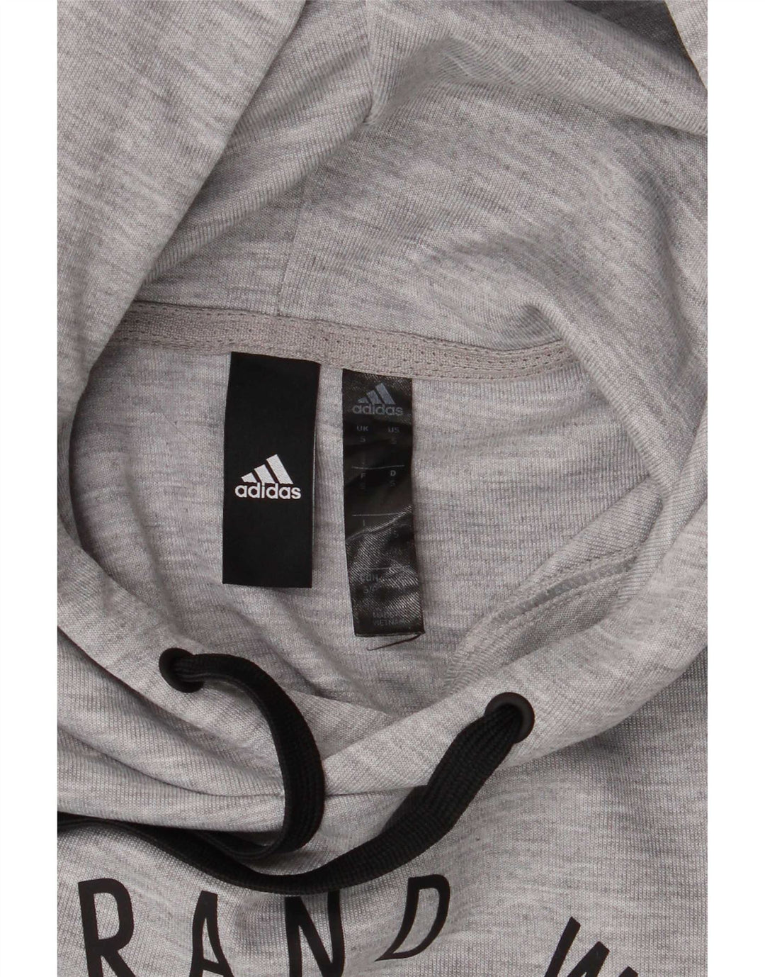 Adidas Pull à capuche graphique pour homme Petit gris Polyester