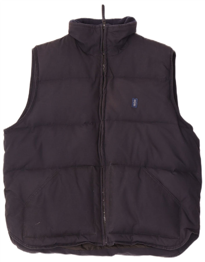 BOMB BOOGIE Gilet rembourré coupe ample pour homme UK 38 Bleu marine moyen Polyester