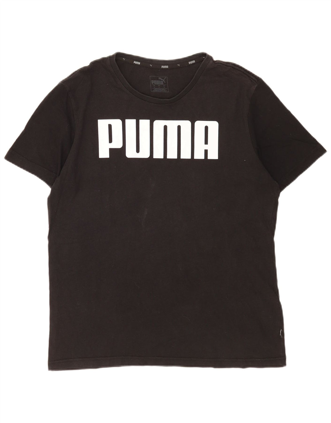 Puma T-Shirt Graphique Homme Noir Moyen Coton
