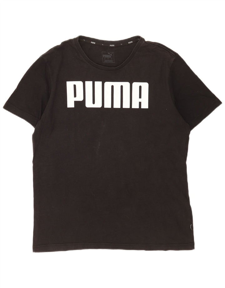Puma T-Shirt Graphique Homme Noir Moyen Coton