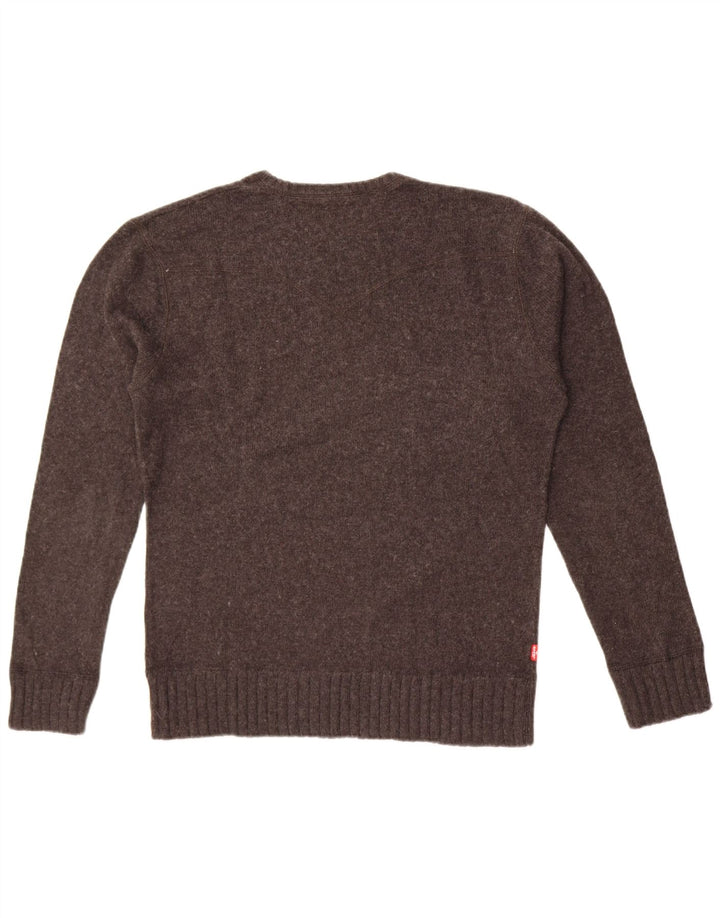 Levi's Pull Ras du Cou Femme UK 14 Gris Moyen Coton