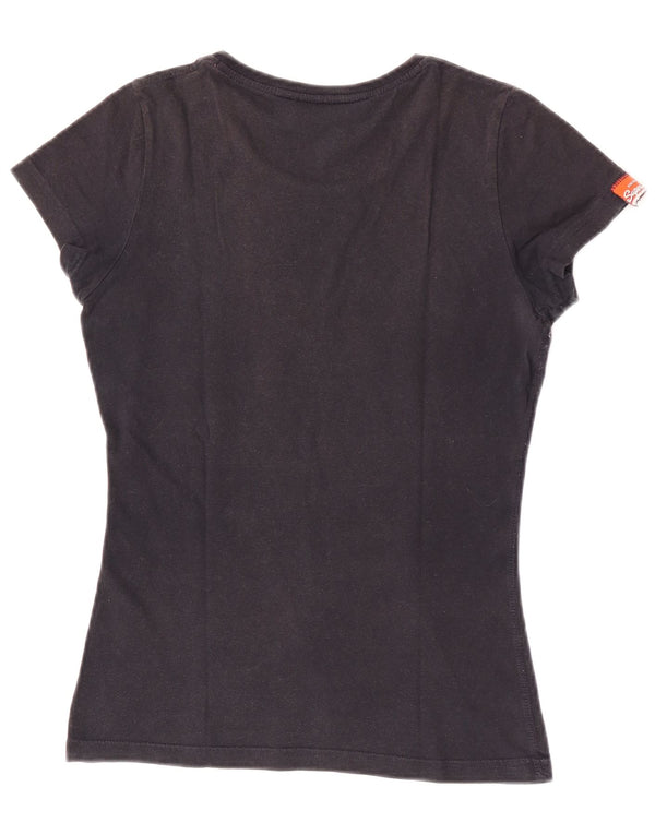 Superdry T-shirt graphique pour femme UK 6 XS Noir