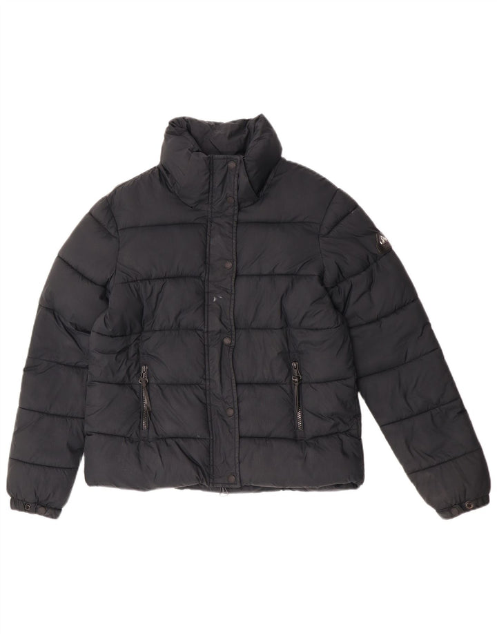 Superdry Veste rembourrée pour femme UK 8 Small Noir Nylon