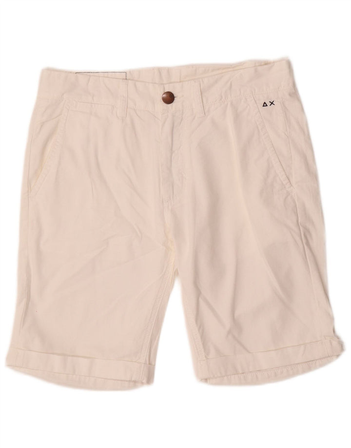 Sun68 Short Chino W31 Femme Blanc Moyen