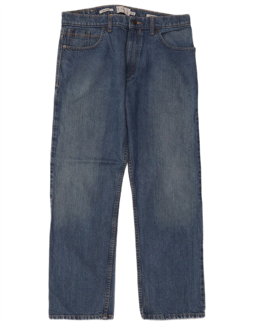 Marks & Spencer Jean droit homme W34 L29 bleu coton