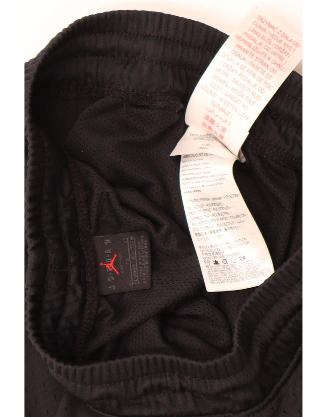 JORDAN Short de sport garçon 13-14 ans XL Noir Polyester