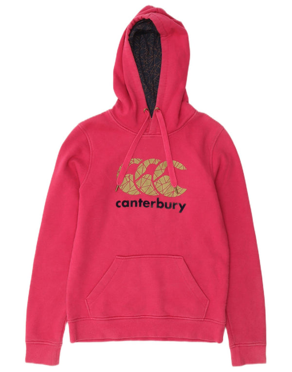 Canterbury Pull à capuche graphique pour femme UK 8 Small Rose