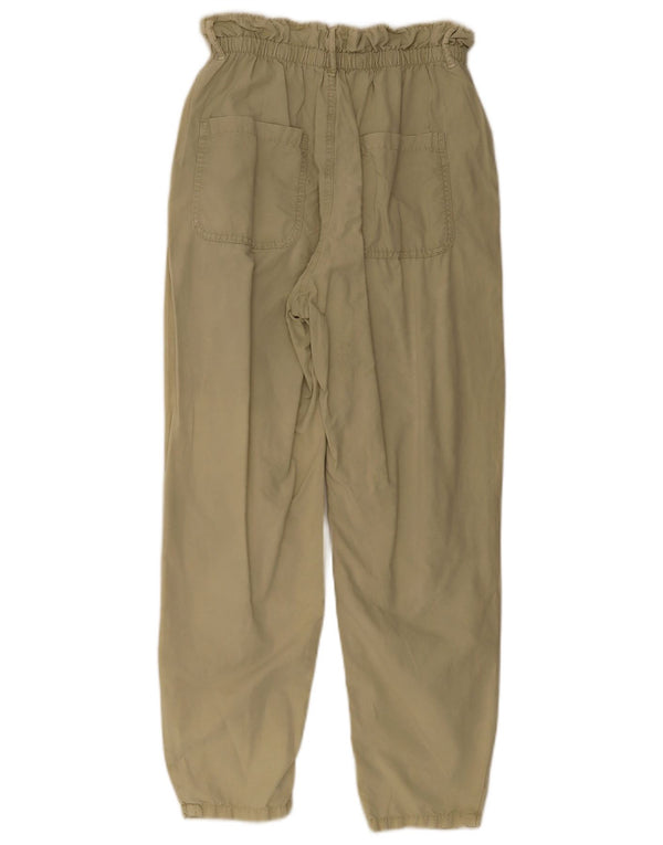 Zara Pantalon Chino Fuselé Femme EU 34 2XS W24 L28 Kaki