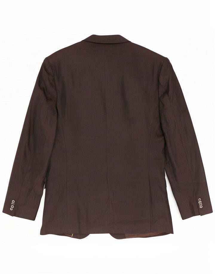Massimo Dutti Veste Blazer 3 Boutons Homme EU 56 XL Lin Marron