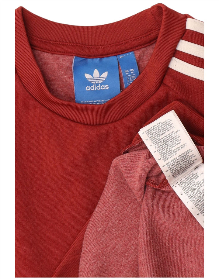 Adidas Sweat-shirt Homme Rouge Moyen Polyester