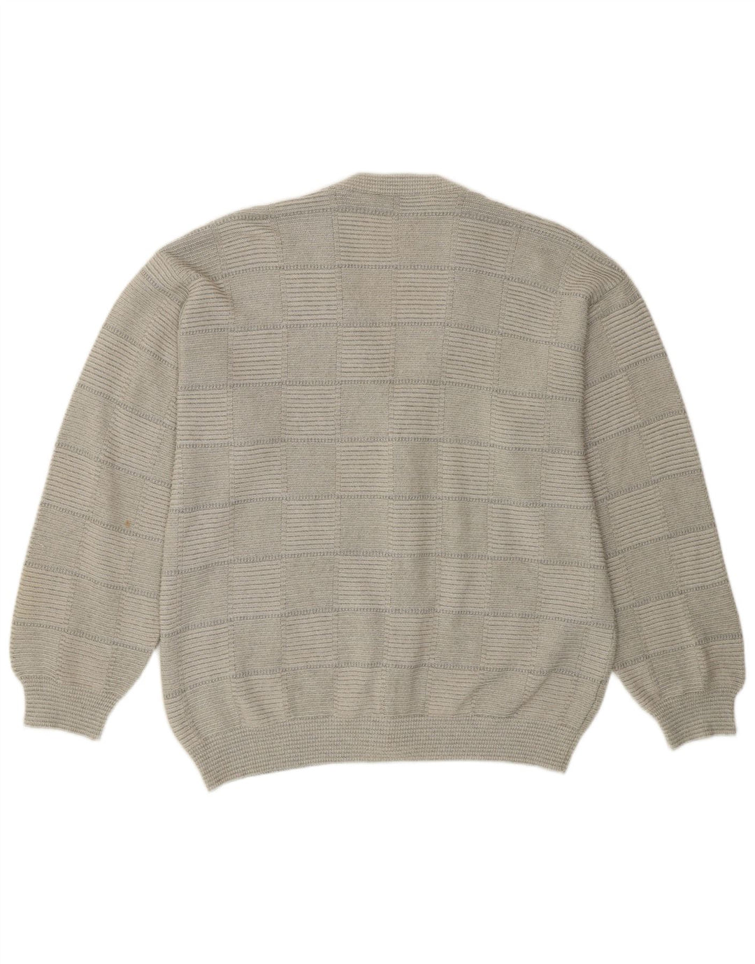 Demiro Pull Cardigan Homme IT 54 XL Gris Géométrique Coton