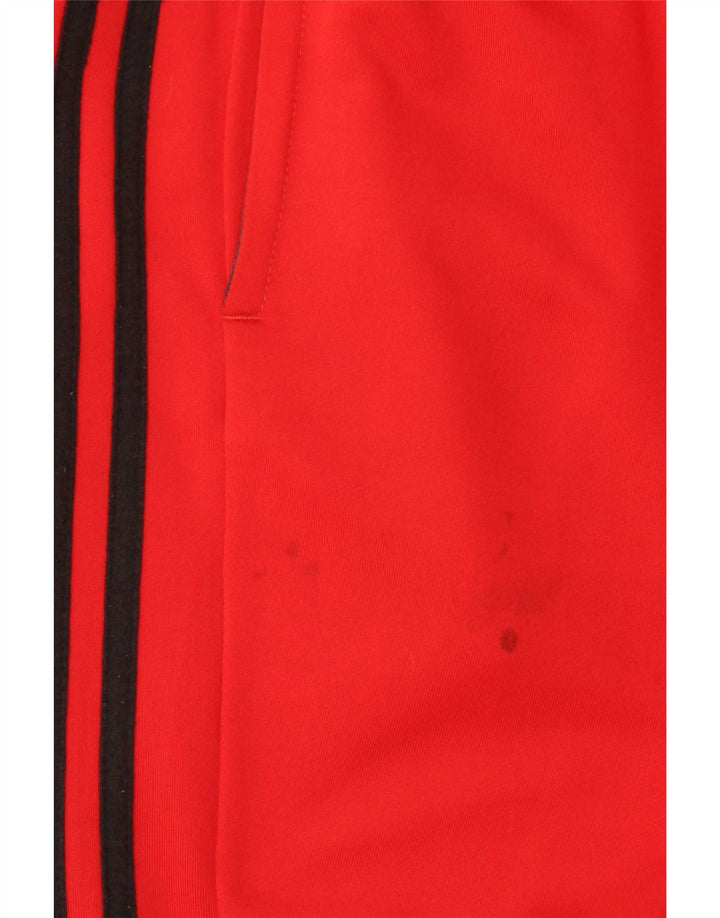 Adidas Pantalon de survêtement pour homme UK 44/46 Large Rouge Polyester