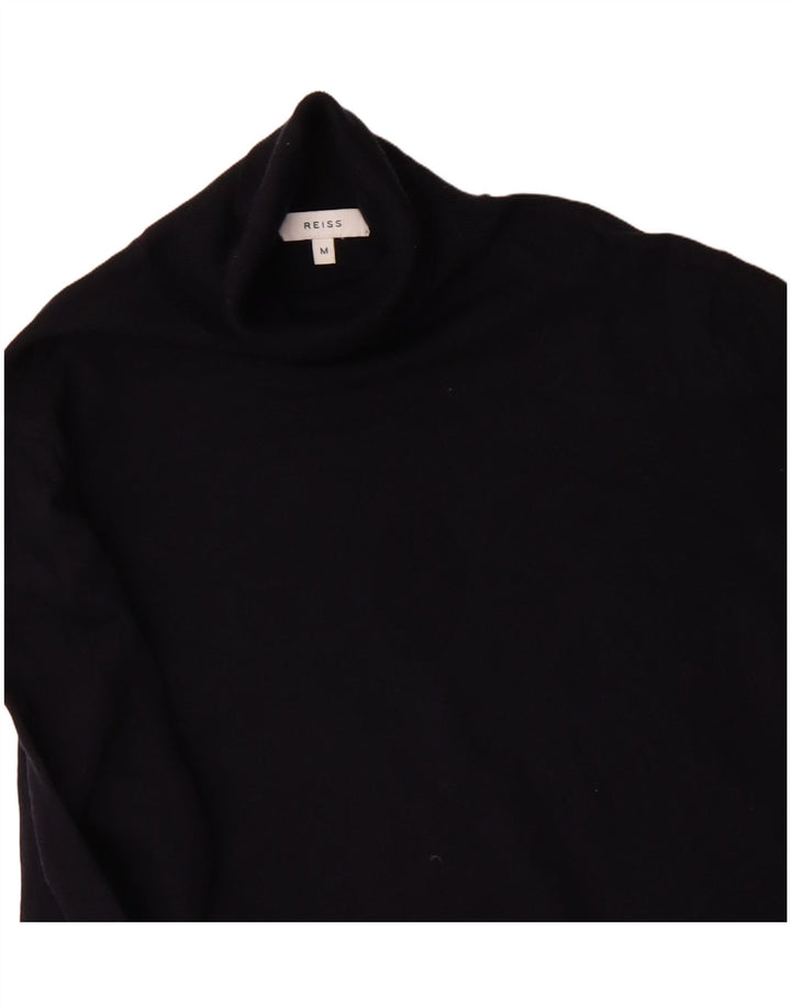 Reiss Pull Col Roulé Homme Bleu Marine Moyen Laine