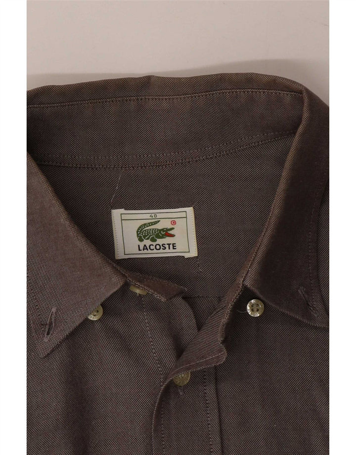 Chemise homme Lacoste taille 40 gris moyen