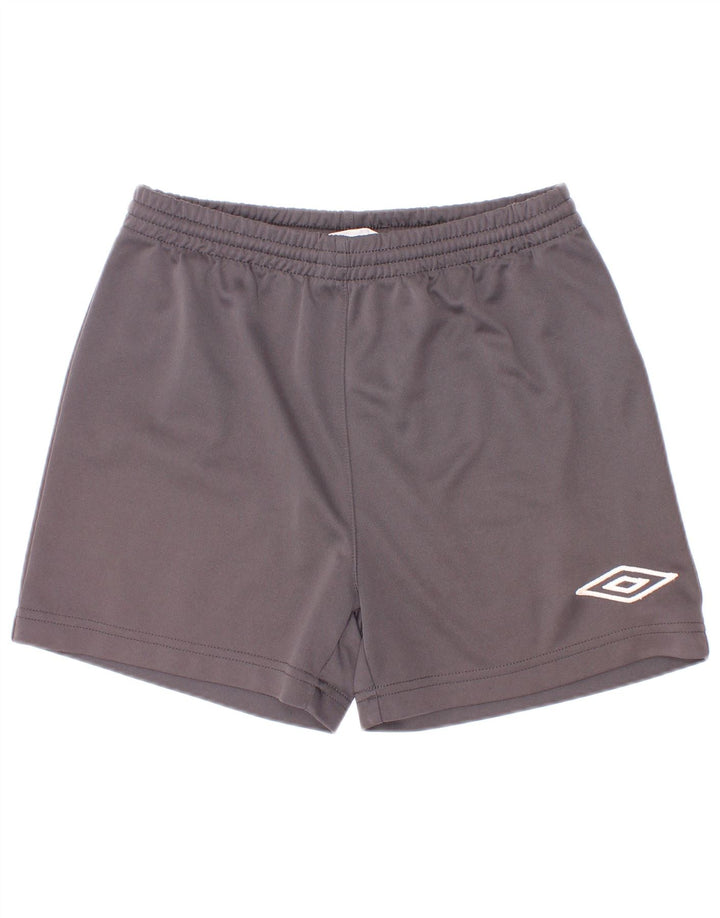 Umbro Short de Sport Garçon 9-10 Ans Gris Moyen