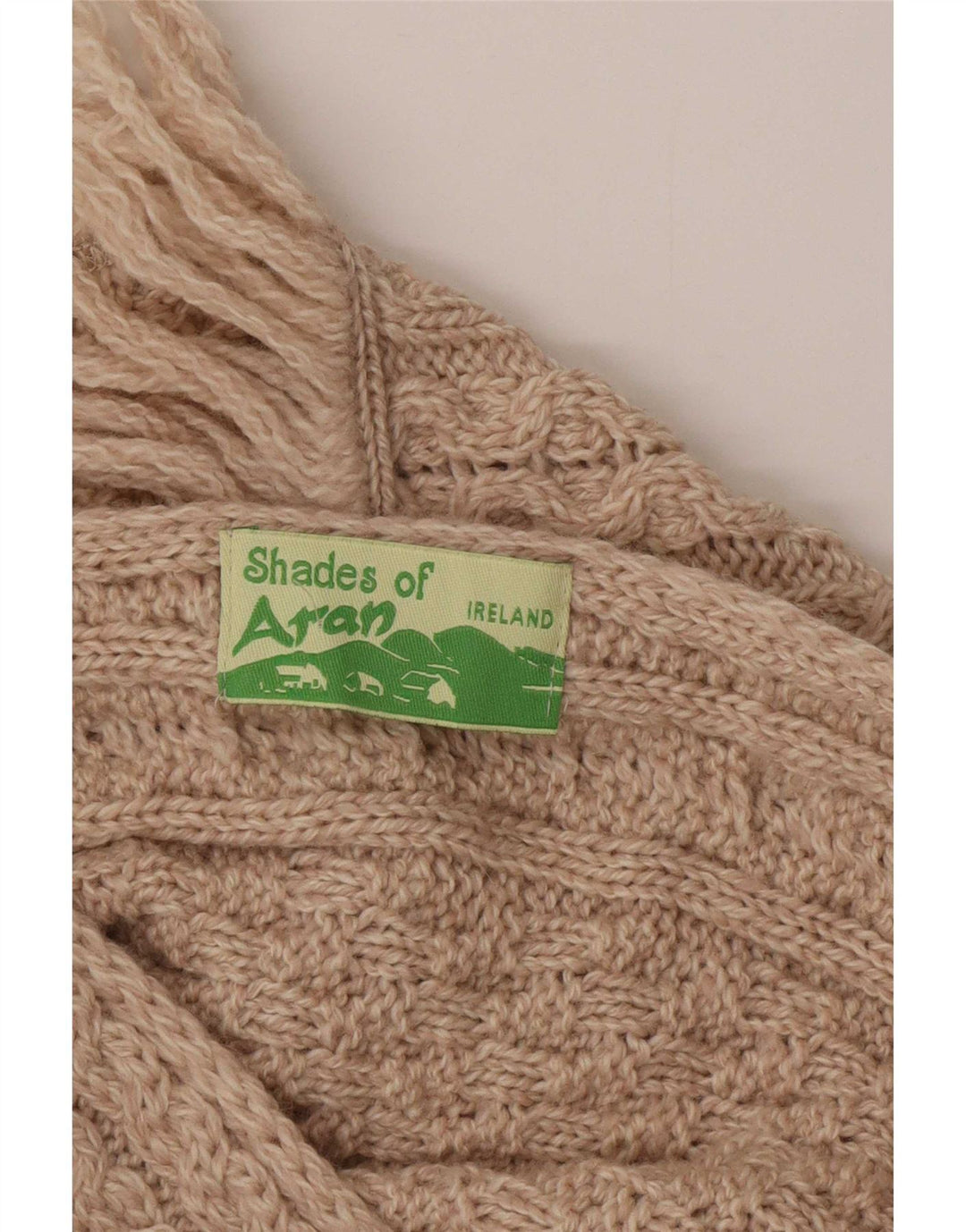 Aran Femme Poncho Jumper Taille Unique Beige