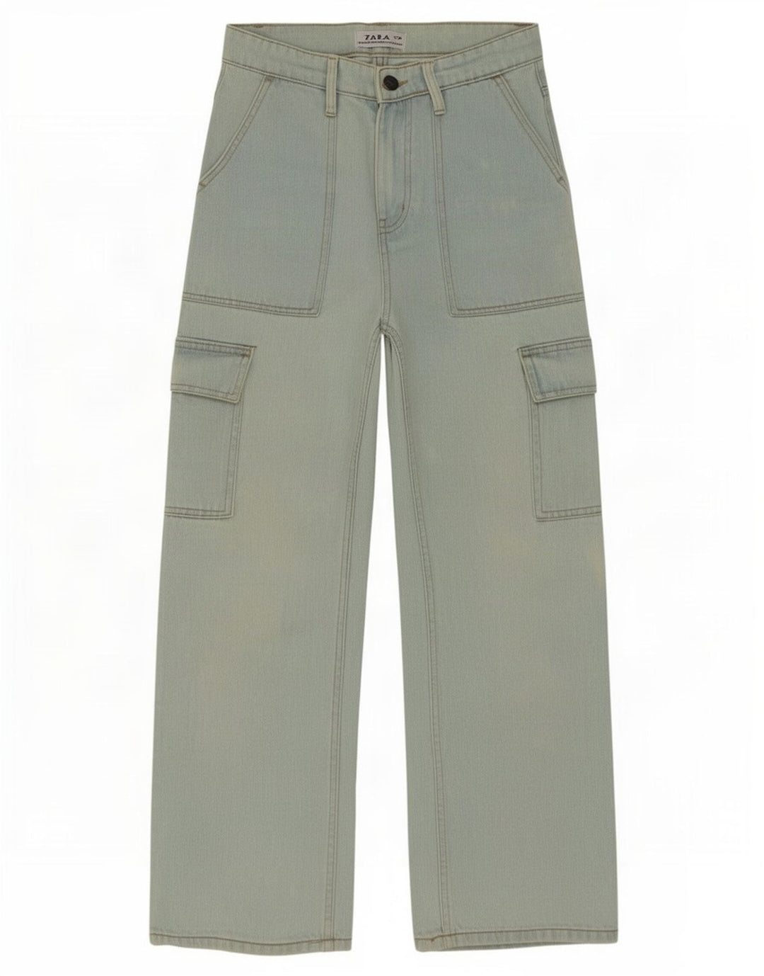 Zara Jean Cargo Ample Homme W28 L27 Bleu