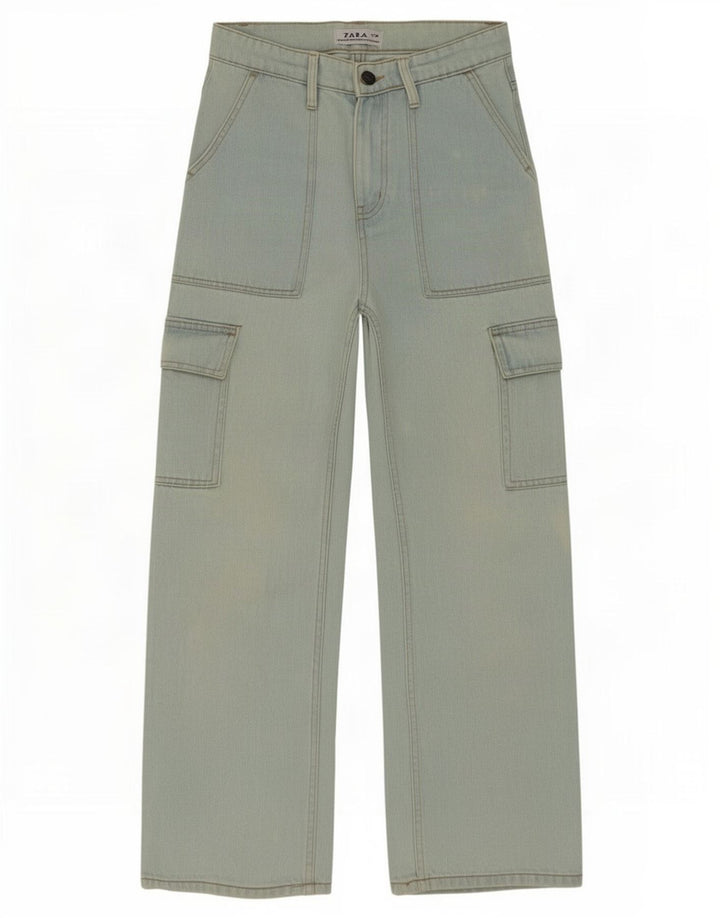 Zara Jean Cargo Ample Homme W28 L27 Bleu