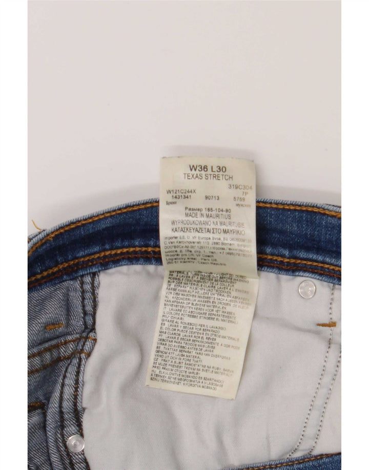 Wrangler Jean Droit Texas Homme W36 L30 Bleu Coton