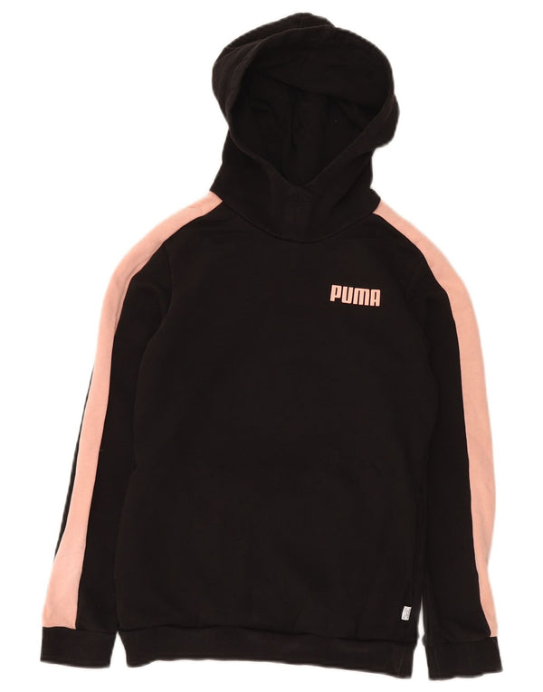 PUMA Sweat à capuche fille 11-12 ans Noir Colourblock Coton