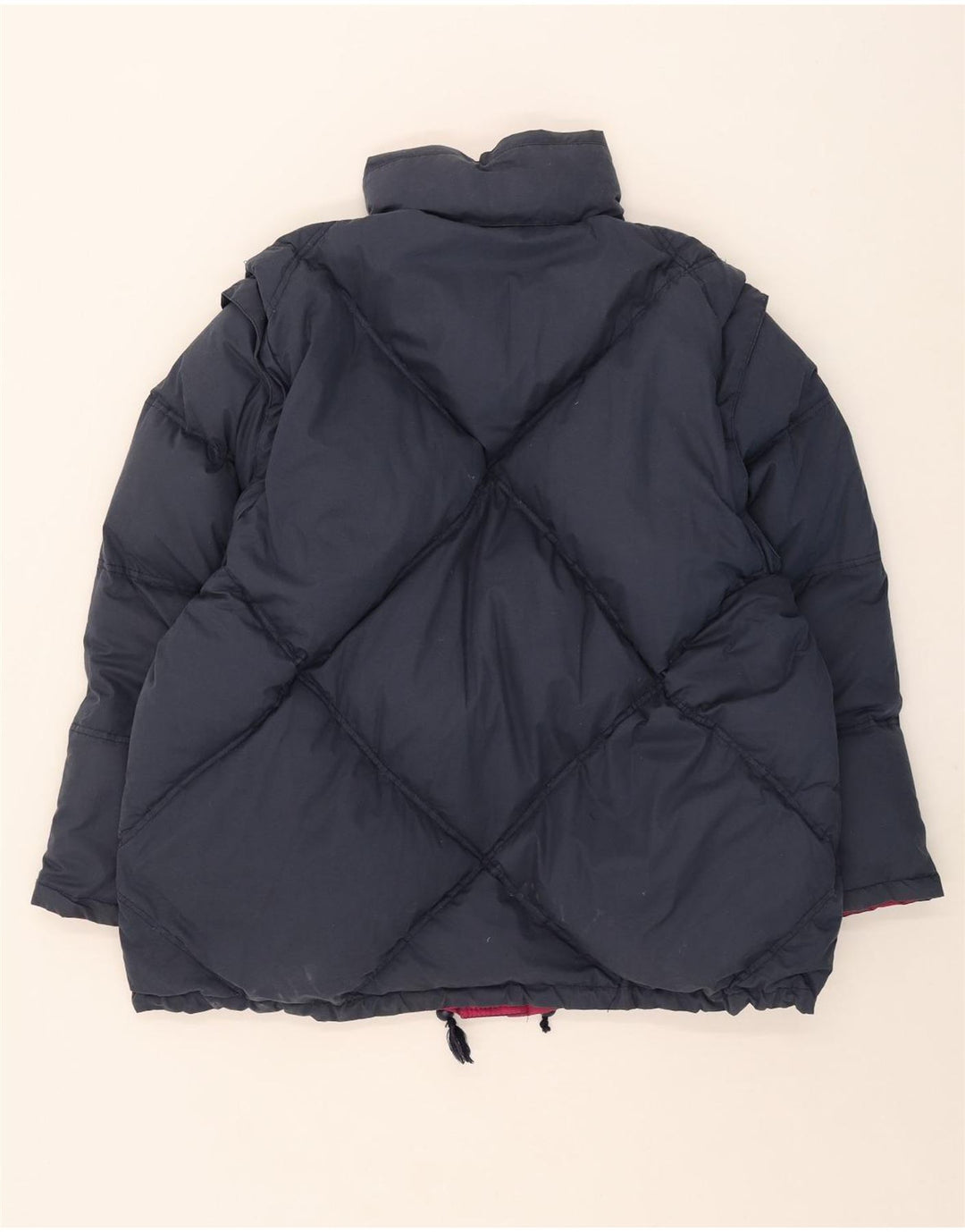 vintage Mens Rembourré Veste de ski réversible UK 40 Grand Polyester Rose