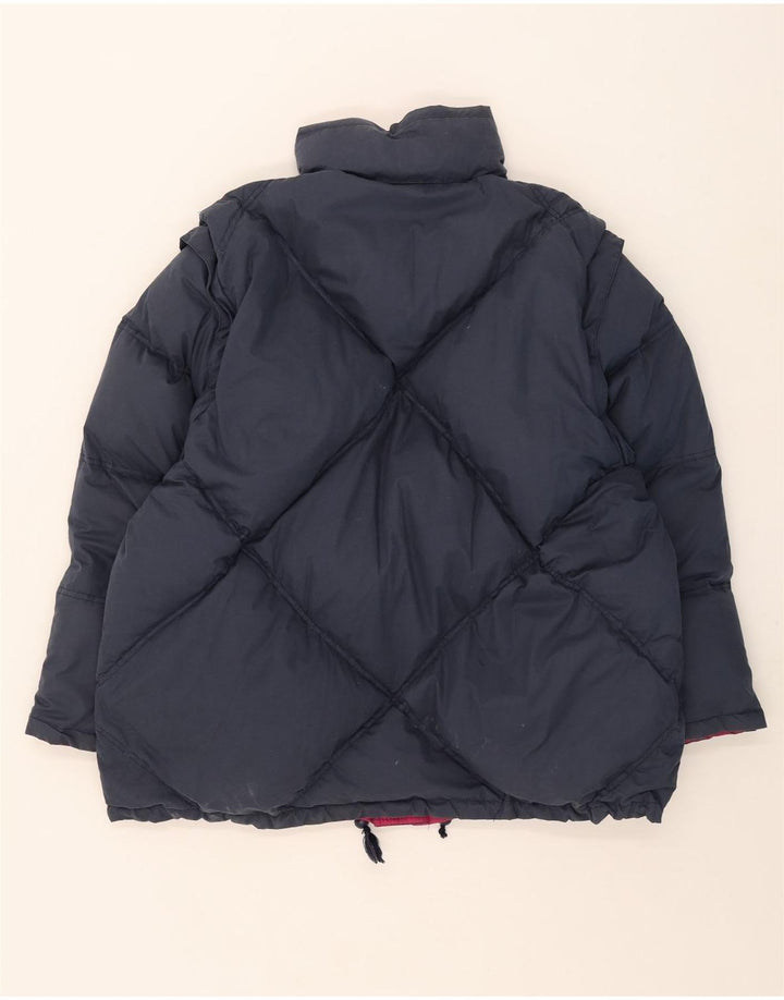 vintage Mens Rembourré Veste de ski réversible UK 40 Grand Polyester Rose