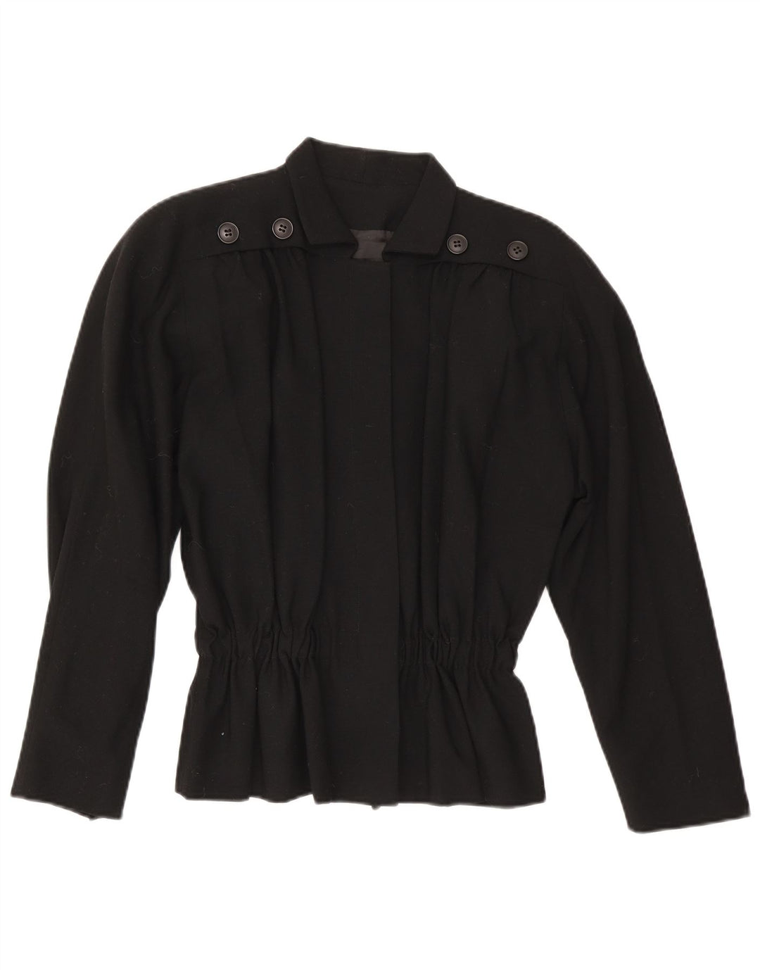Erreuno Veste Blazer Femme EU 40 Laine Noir Moyen