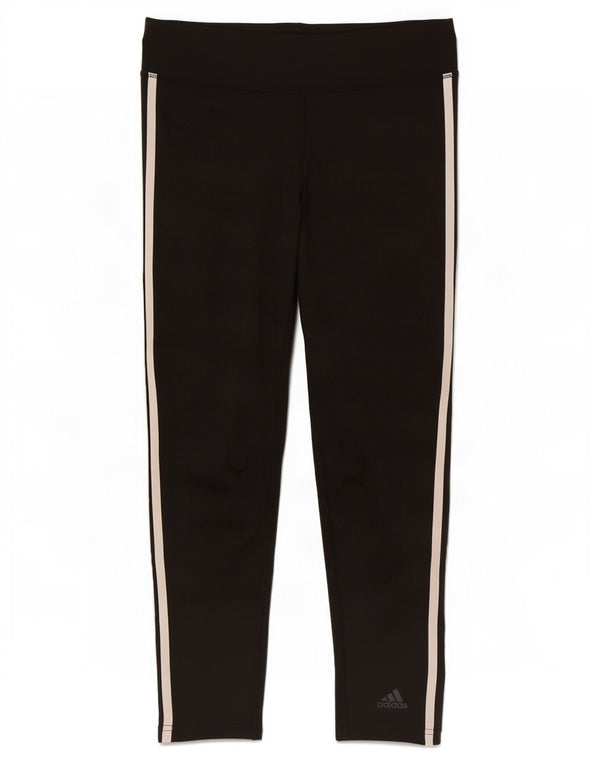 Adidas Climalite Leggings UK 12/14 Medium Noir Polyester