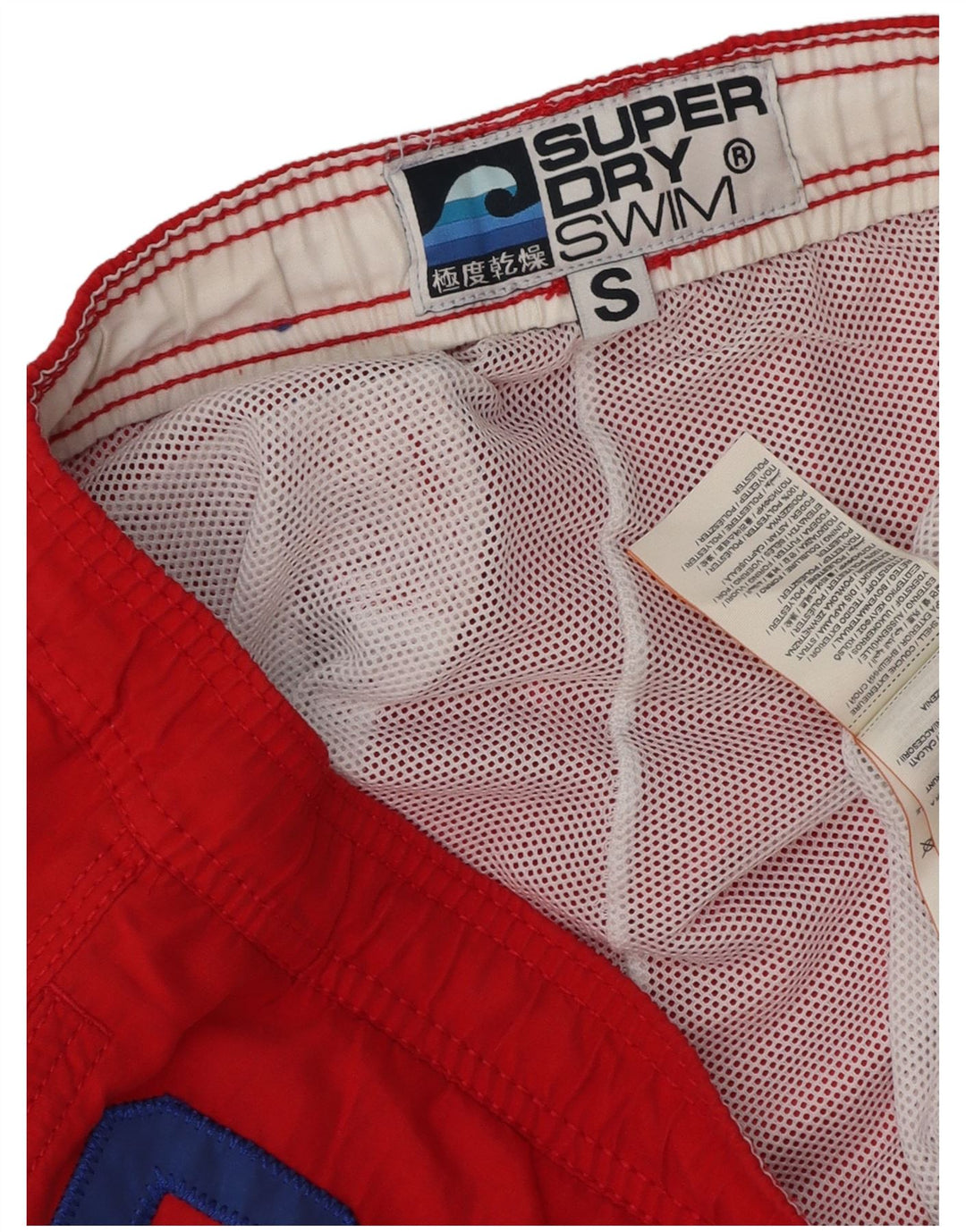 Superdry Short de Bain Graphique Homme Petit Rouge Polyester